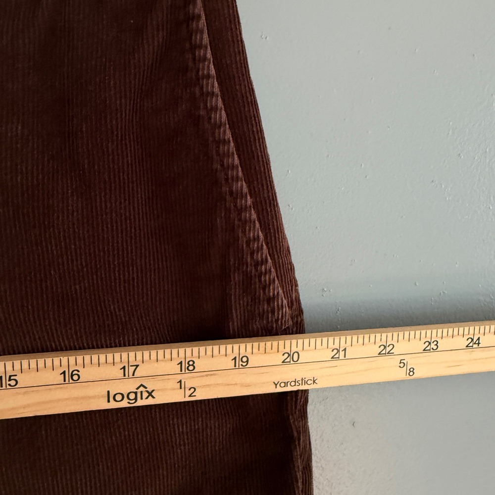Quince Men's 34x30 Chocolate Brown Corduroy Pants READ Pleated Straight Academia - Picture 10 of 14
